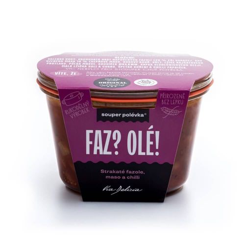 Via Delicia Fazolová polévka s masem a chilli 300 g