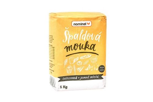 Nominal Špaldová mouka celozrnná, jemně mletá 1kg 1kg