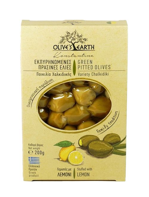Olives Earth Zelené olivy s citronem 200 g