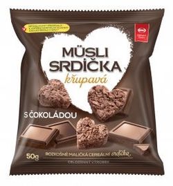 Semix Müsli srdíčka s čokoládou 50 g.