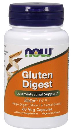 NOW® Foods NOW Gluten Digest, lepek trávící enzymy, 60 rostlinných kapslí