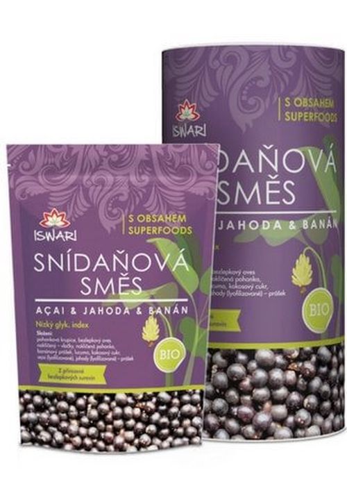 Iswari Snídaňová směs acai/jahoda/banán 800 g
