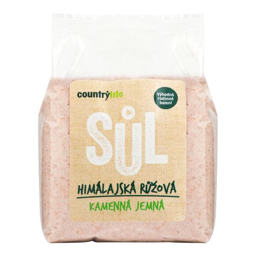 CountryLife Himalájská sůl růžová jemná 0,5 kg