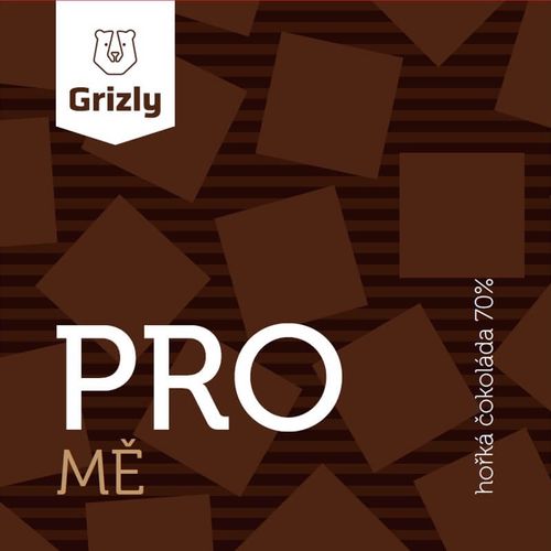 GRIZLY Hořká čokoláda Pro mě 100 g